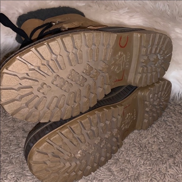 Sorel Roughrider caribou Thermoplus boots Snow Men’s 7 women’s 8.5 wool - Picture 5 of 7